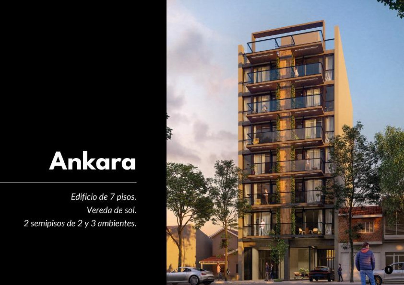 EXCLUSIVA PREVENTA!!! EDIFICIO ANKARA I SEMIPISO 2 AMB C COCHERA Y BAULERA CHAUVIN