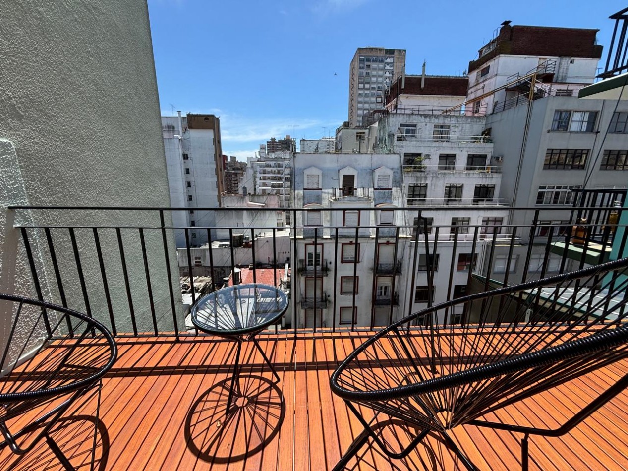 DEPTO 3 AMB AL FTE C DEP BALCON Y TERRAZA RECICLADO Y EQUIPADO CENTRO