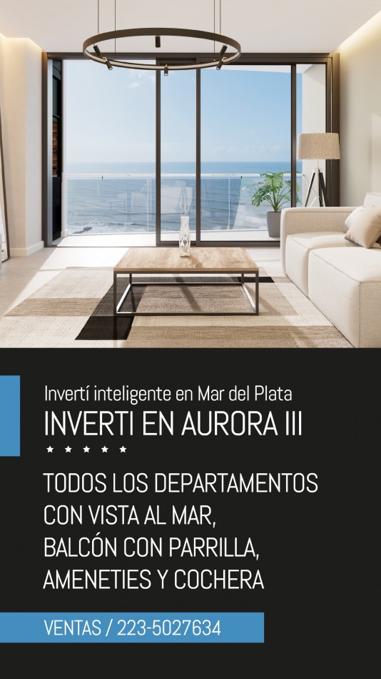 VENTA EN POZO | DEPTOS A ESTRENAR FRENTE AL MAR 