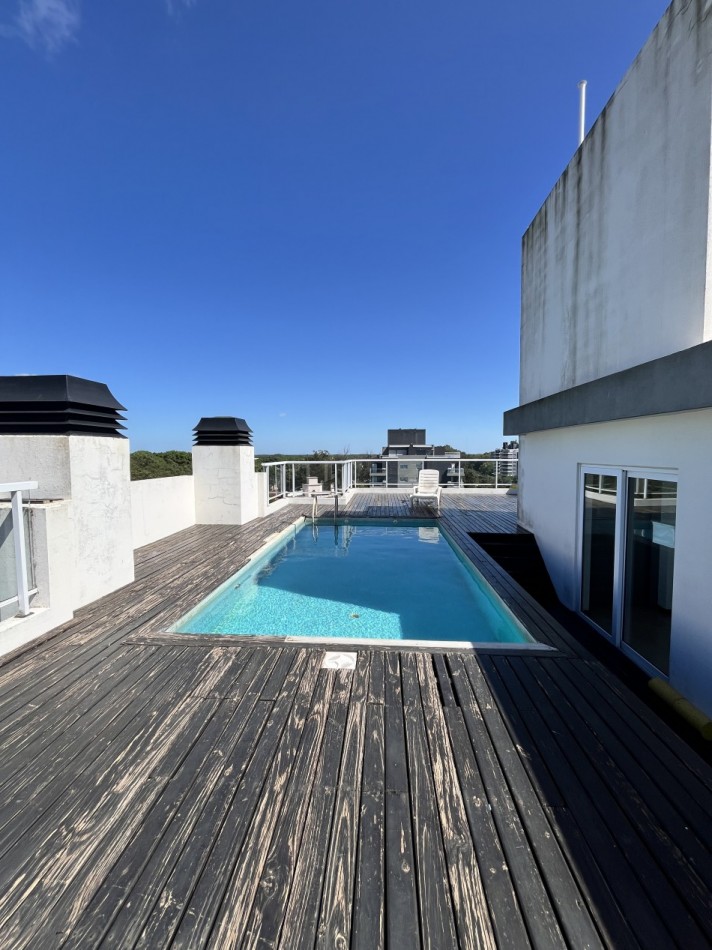 ALQUILER ANUAL DEPARTAMENTO 2 AMBIENTES CON COCHERA Y AMENITIES EN PINAMAR AMOBLADO!!